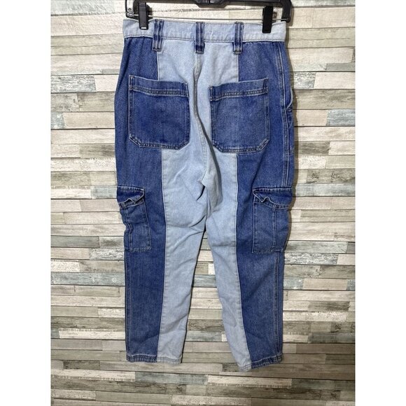 Women’s Pacsun Denim Jeans Patch Work Cargo Style Size 27 - Picture 14 of 16